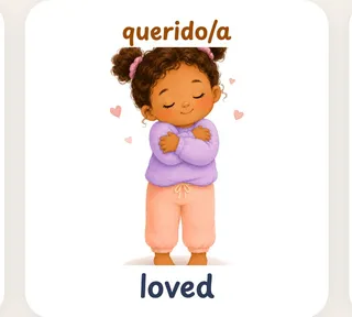 The loved card from the Feelings set
